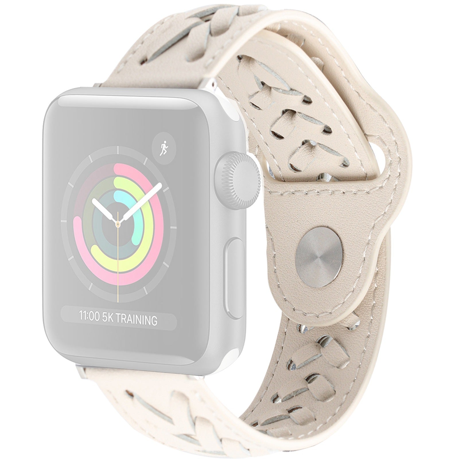 For Apple Watch Series 9 8 7 41mm 6 5 4 SE (2023) SE(2022) SE 40mm 3 2 1 38mm V-Shape Braided Watch Band Genuine Leather Watch Strap Adjustable Wristband For Apple Watch Series 9 8 7 41mm 6 5 4 SE (2023) SE(2022) SE 40mm 3 2 1 38mm V-Shape Braided Watch Band Genuine Leather Watch Strap Adjustable Wristband